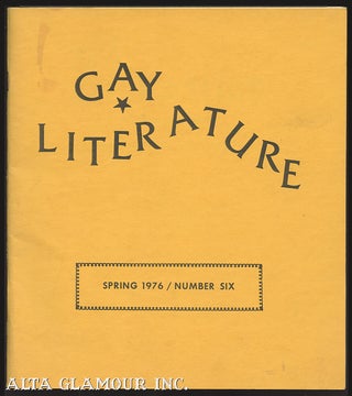 Item #99595 GAY LITERATURE: A Literary Journal. Daniel Curzon
